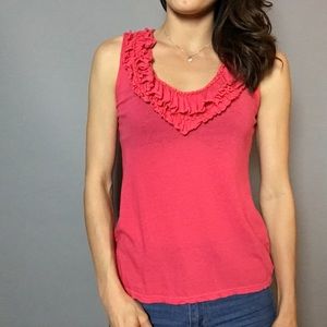 SOLD —- Express Ruffled Neckline Tank